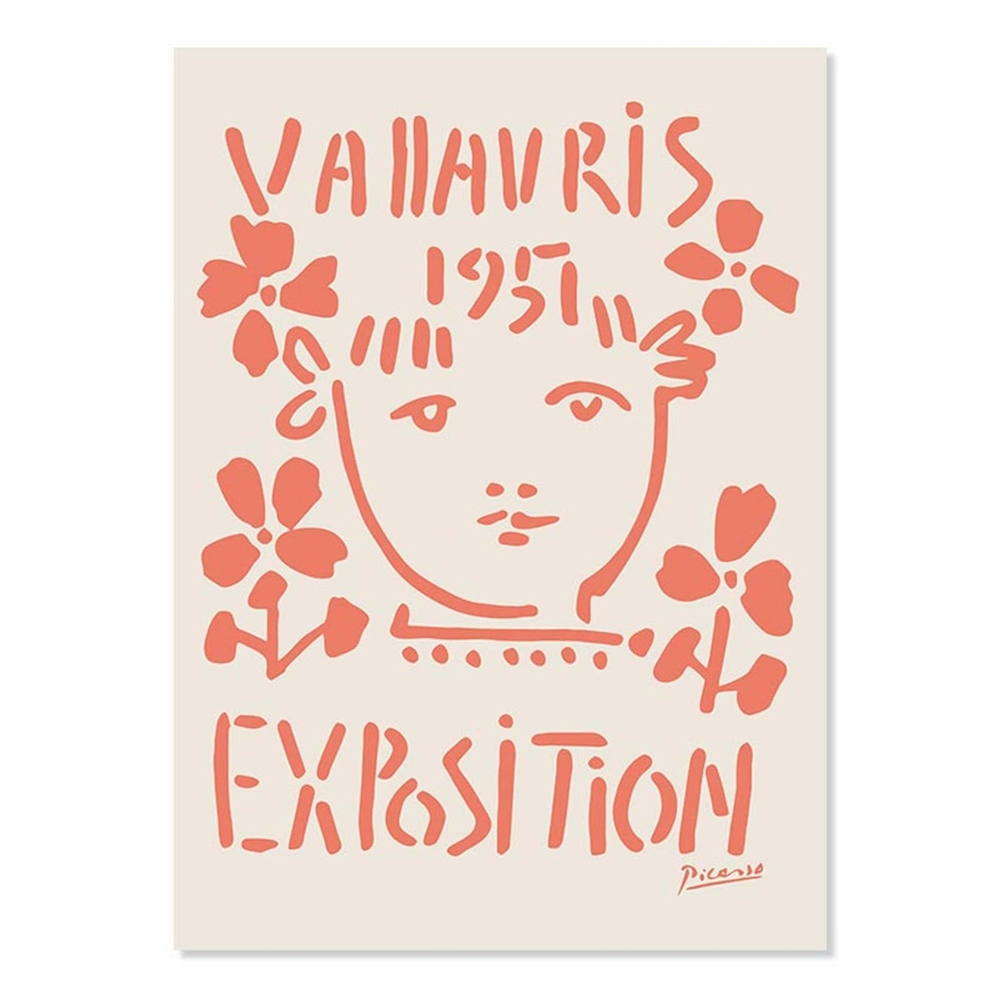 Poster Picasso Pastell Abstrakt I Wohnkultur| Bilder Wohnzimmer | Wandbilder Schlafzimmer | Deko Print ohne Rahmen | Bilder Set - justgoodmood