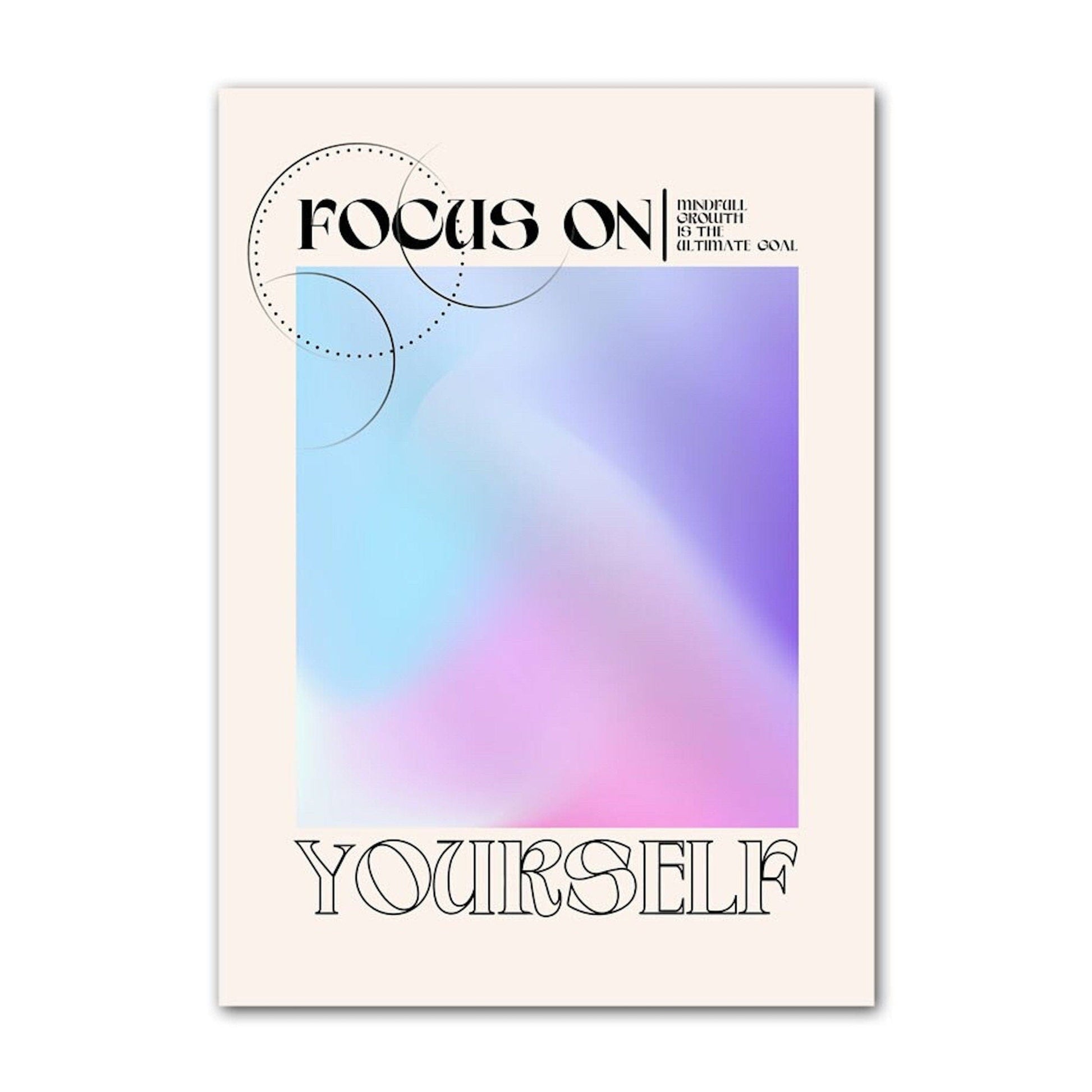 Poster Positive Gedanken, Namaste und Karma ist echt als Deko Print ohne Rahmen - justgoodmood