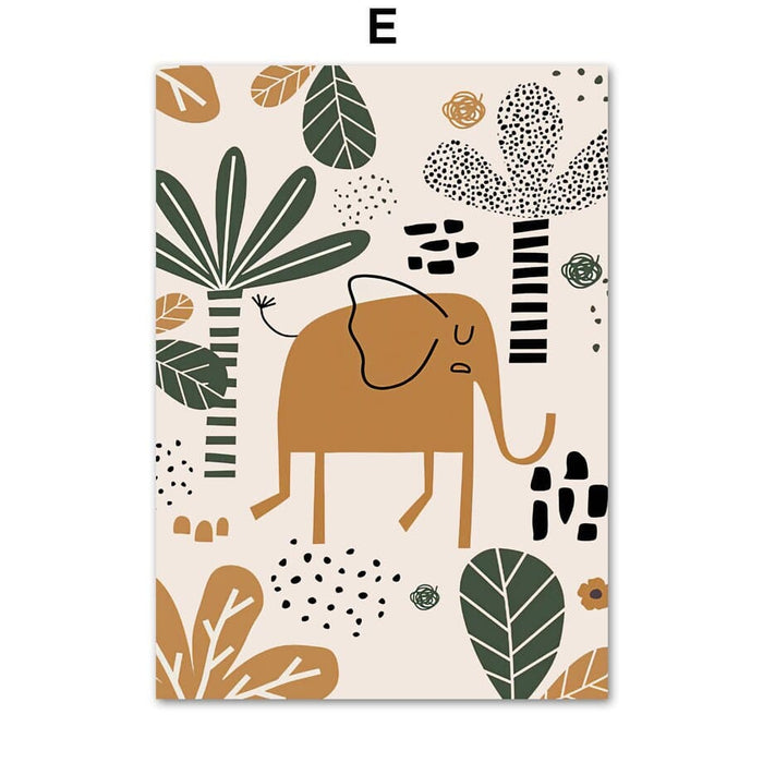 JUSTGOODMOOD Safari Poster – Premium Wanddeko Print