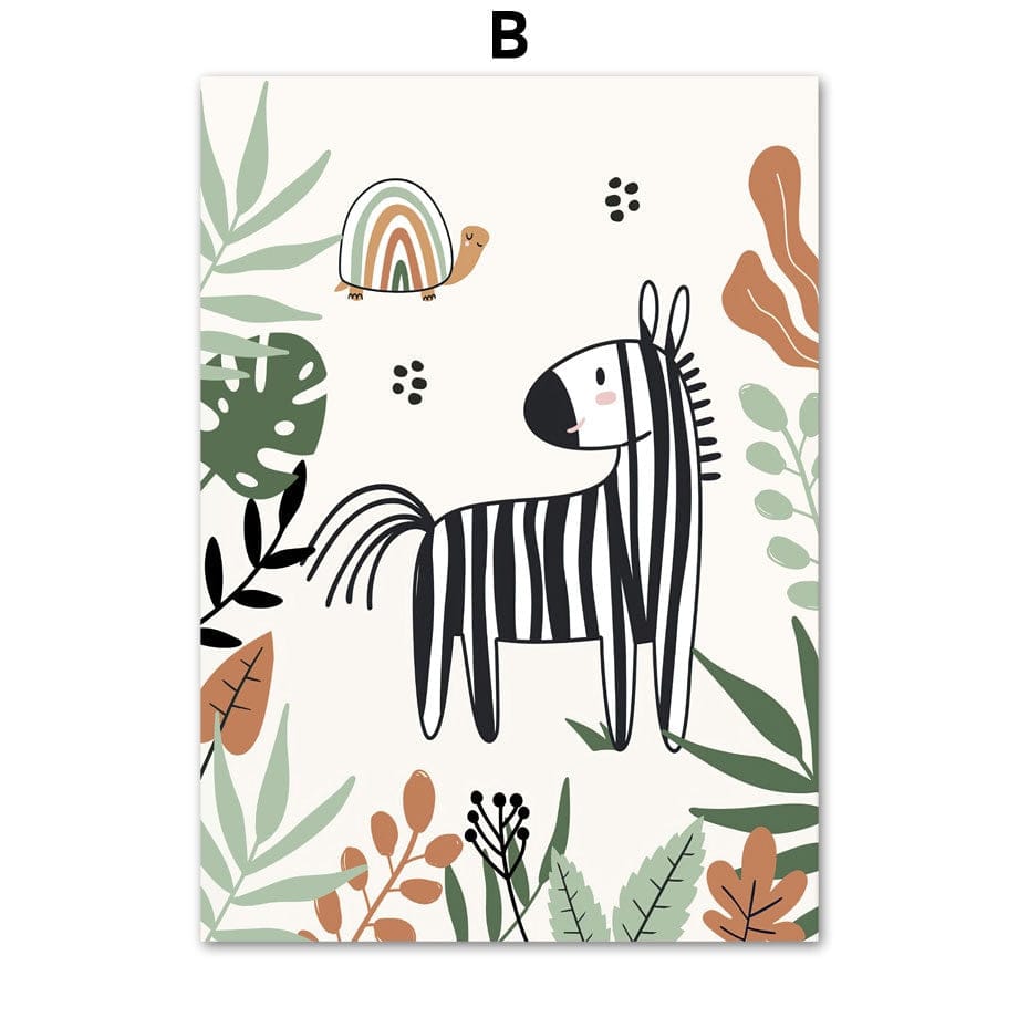 Poster Safari Hakuna Matata Löwe Personalisierter Name als Deko Print ohne Rahmen - justgoodmood