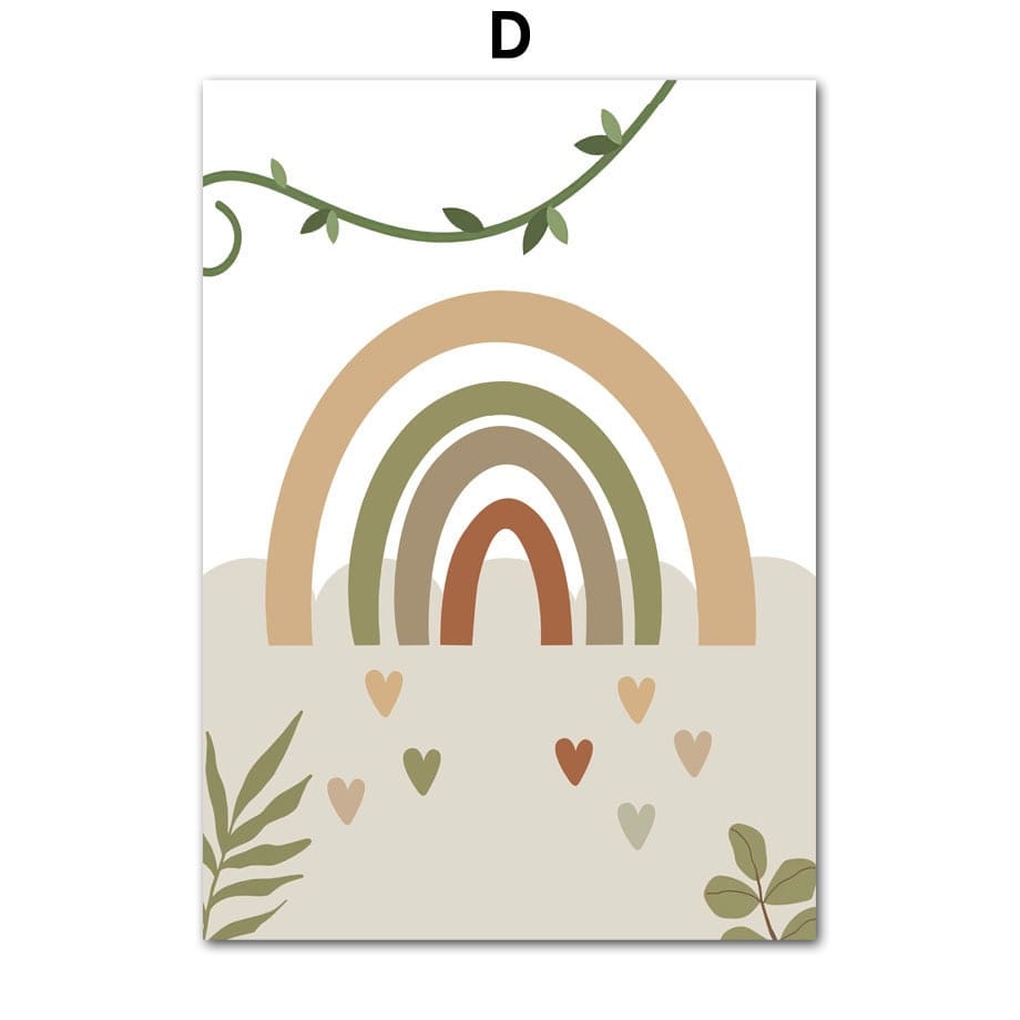 Poster Safari Hakuna Matata Löwe Personalisierter Name als Deko Print ohne Rahmen - justgoodmood