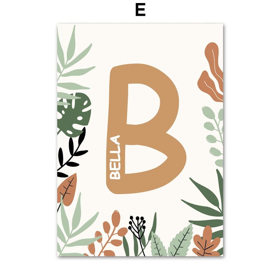 Poster Safari Hakuna Matata Löwe Personalisierter Name als Deko Print ohne Rahmen - justgoodmood