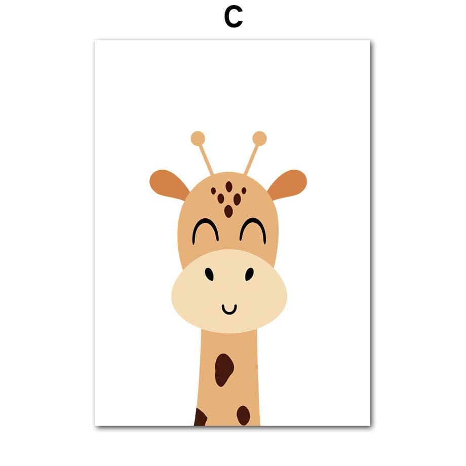 Poster Safari Hakuna Matata Löwe Personalisierter Name als Deko Print ohne Rahmen - justgoodmood