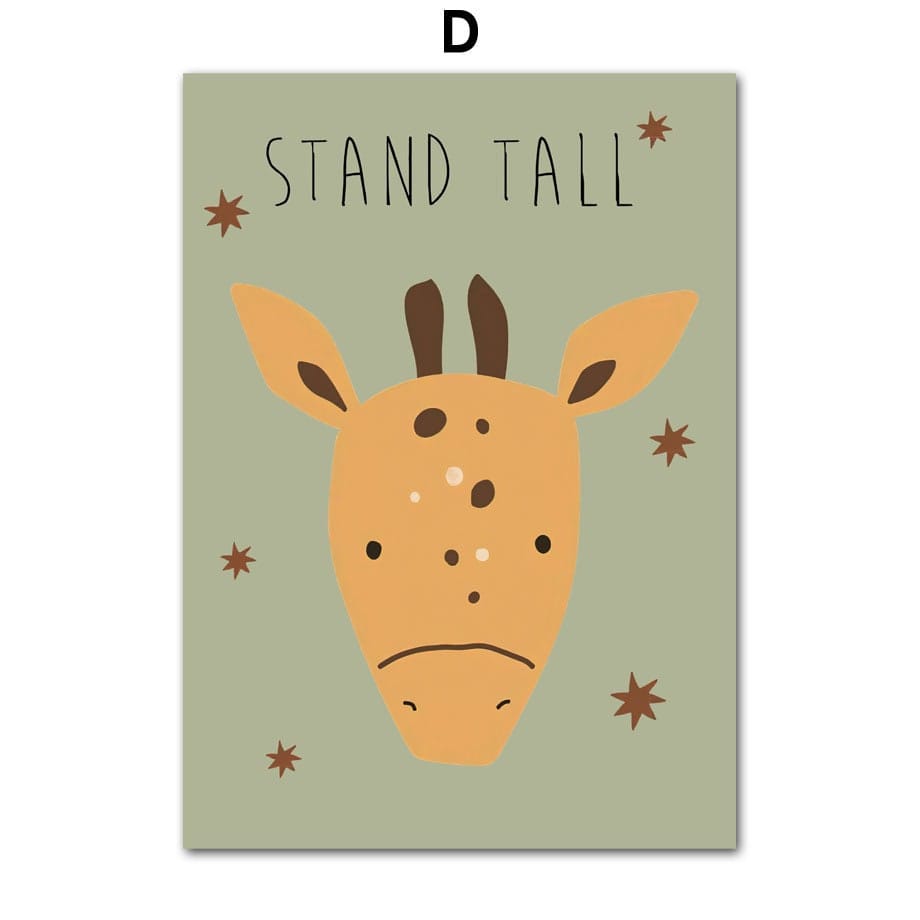 Poster Safari Hakuna Matata Löwe Regenbogen als Deko Print ohne Rahmen - justgoodmood