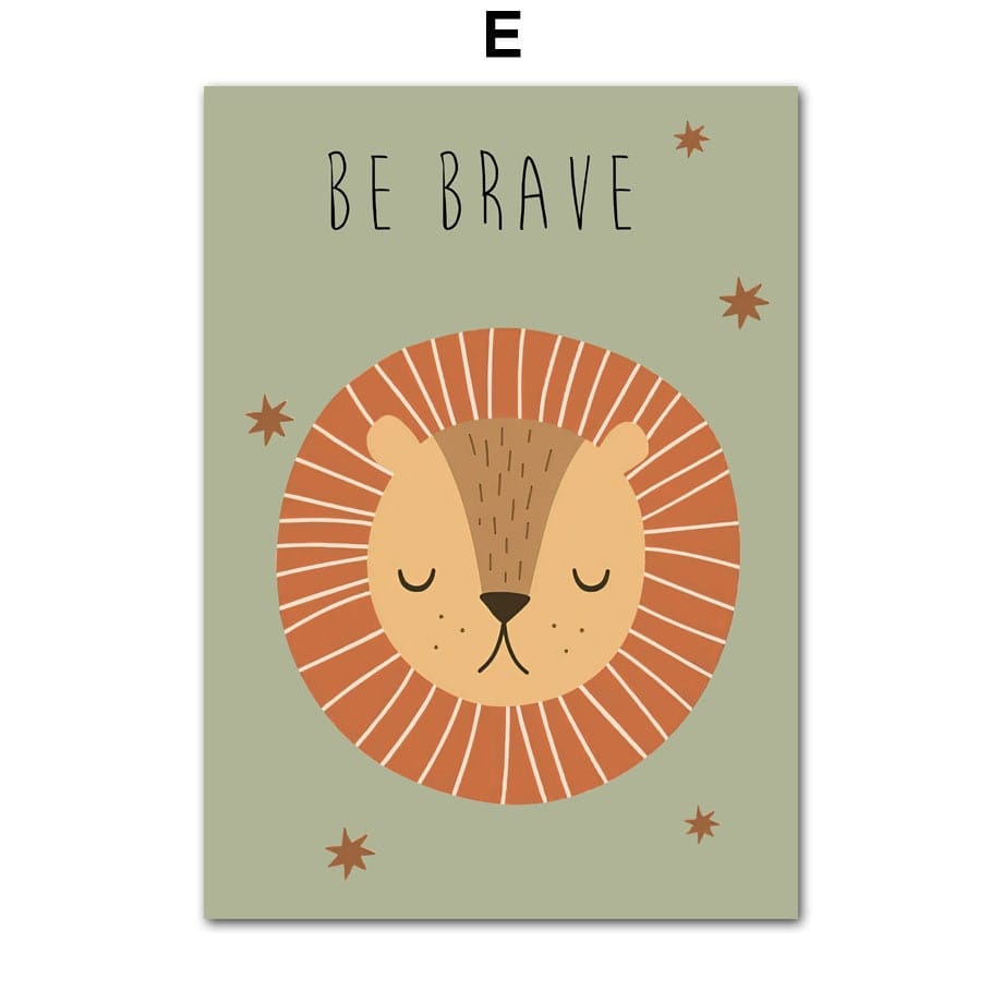 Poster Safari Hakuna Matata Löwe Regenbogen als Deko Print ohne Rahmen - justgoodmood