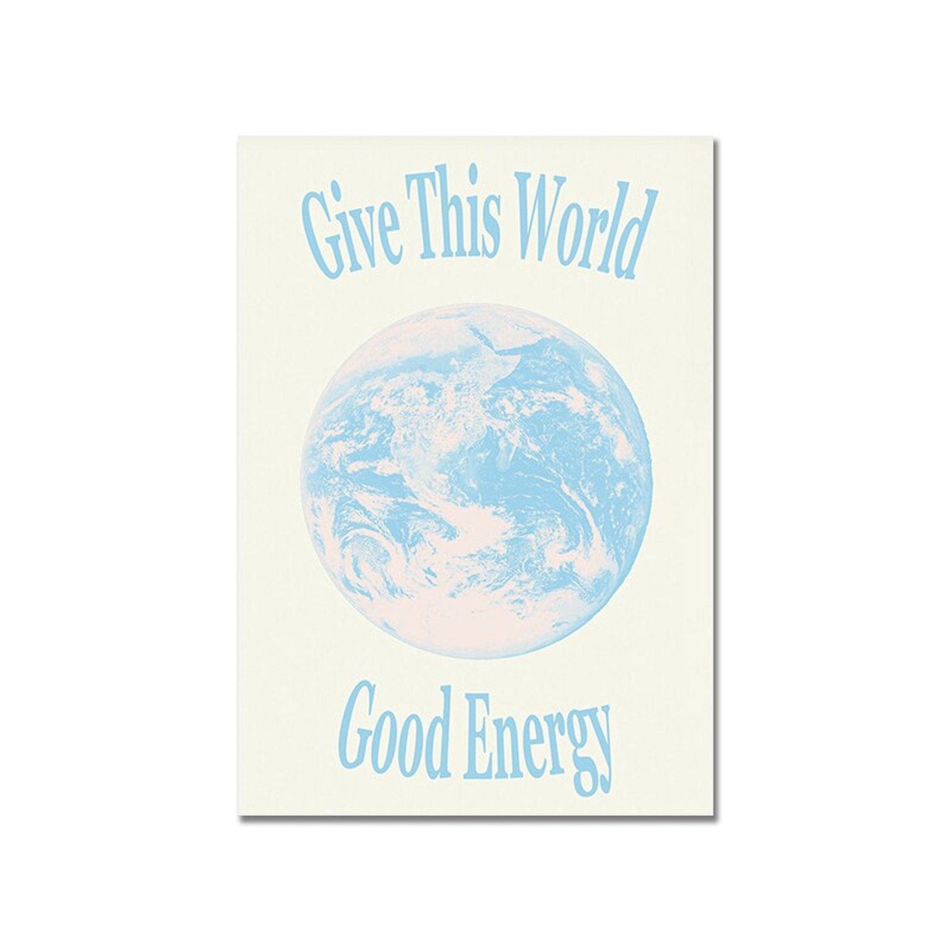Poster Spiritualität Blaue Aura als Deko Print ohne Rahmen - justgoodmood