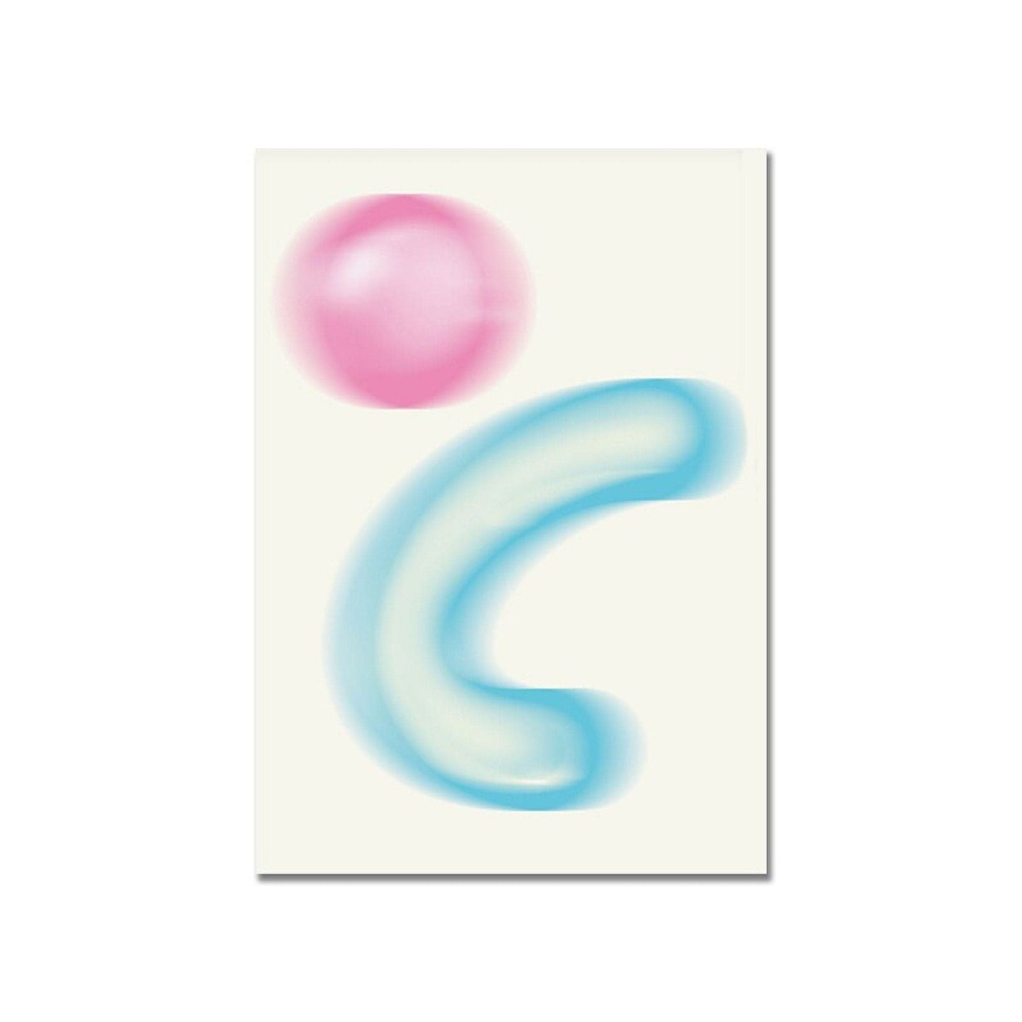 Poster Spiritualität Blaue Aura als Deko Print ohne Rahmen - justgoodmood