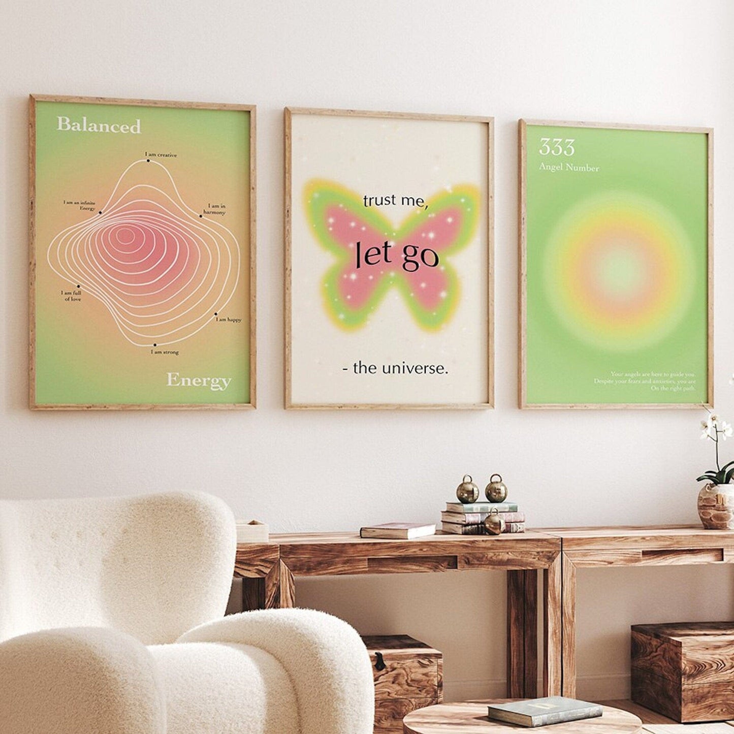 Poster Spirituelles Erwachen und vertraue dem Universum als Print ohne Rahmen - justgoodmood