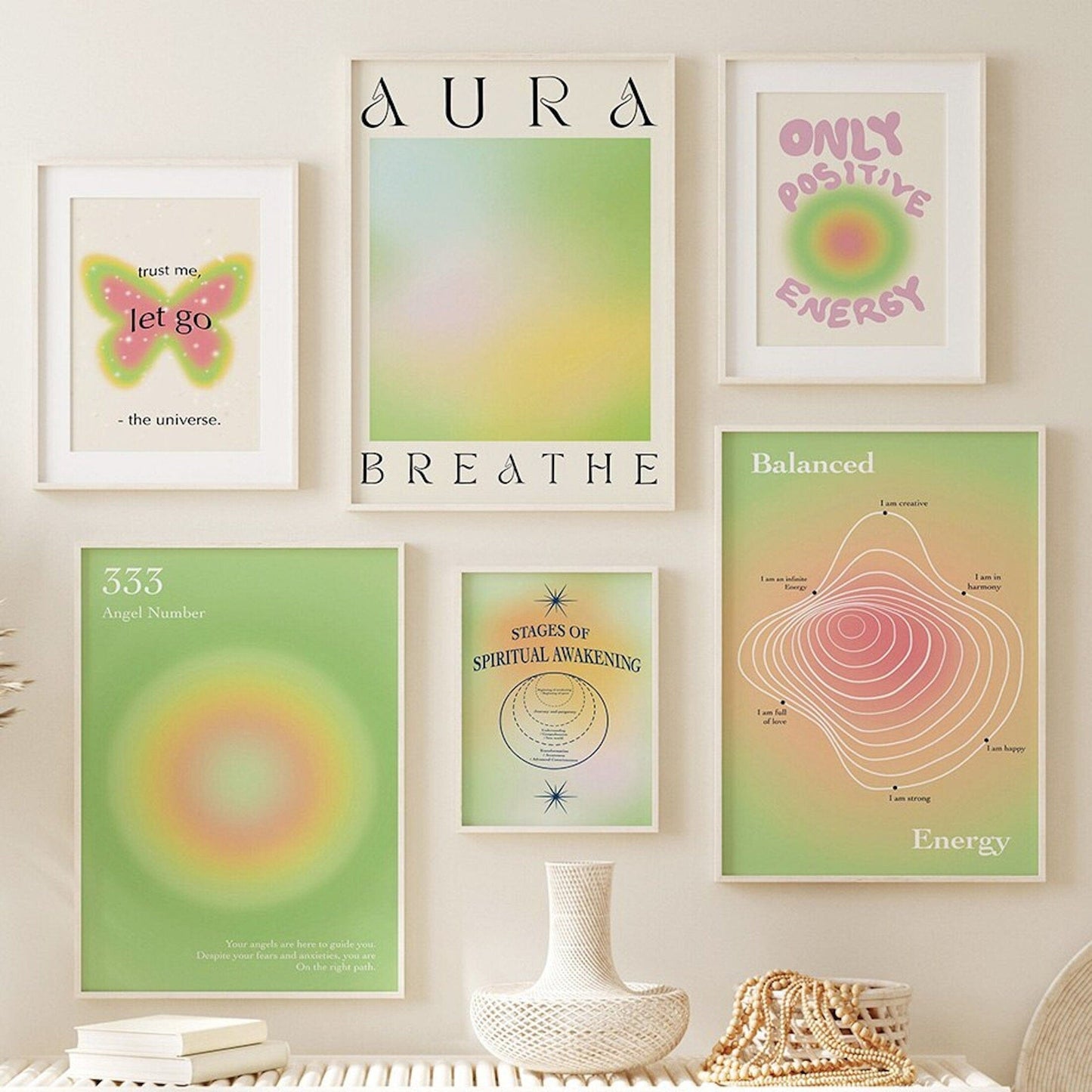 Poster Spirituelles Erwachen und vertraue dem Universum als Print ohne Rahmen - justgoodmood