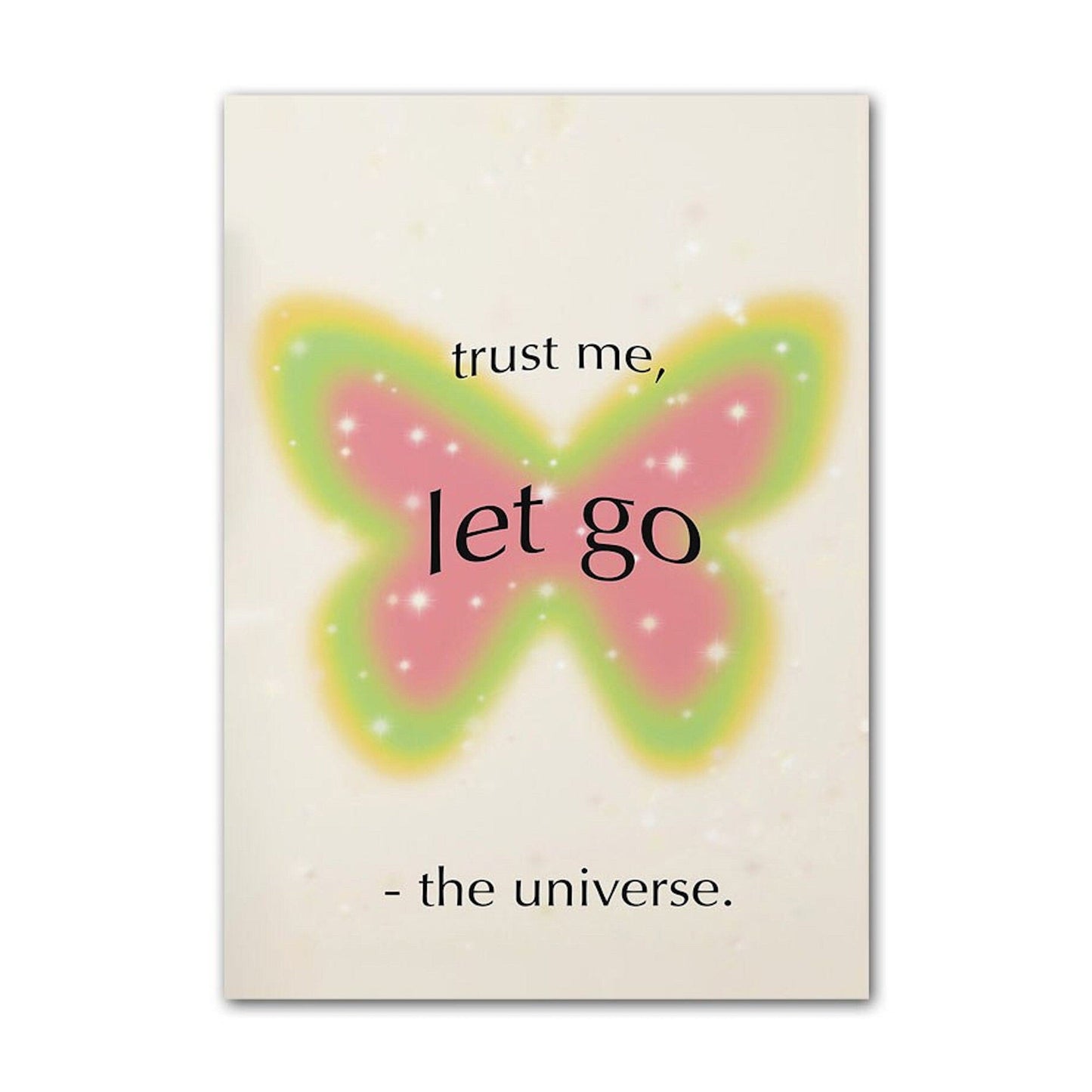 Poster Spirituelles Erwachen und vertraue dem Universum als Print ohne Rahmen - justgoodmood
