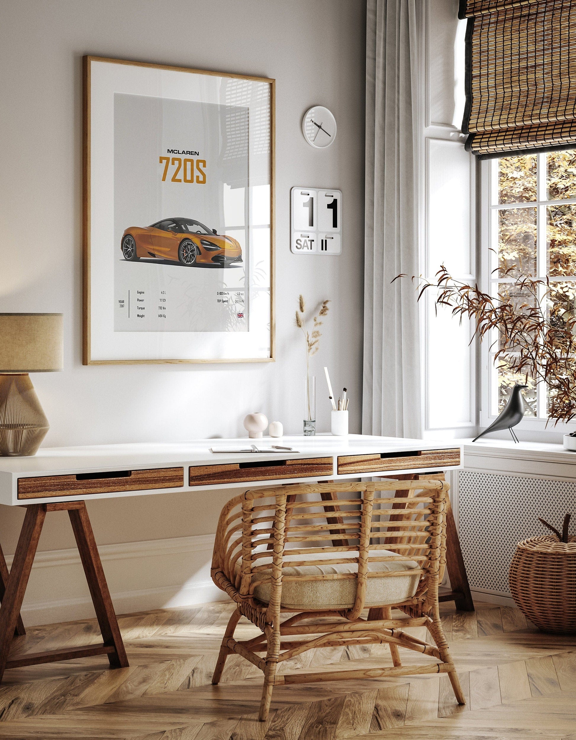 Poster Sportwagen AUDI BMW PORSCHE Mclaren Klassiker Legenden I Geschenk für ihn I Wohnzimmmer & Büro I Wand Deko I Print ohne Rahmen - justgoodmood