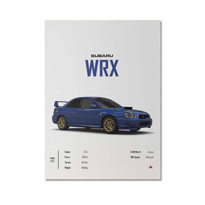 JUSTGOODMOOD Sportwagen Poster – Museum-Qualität