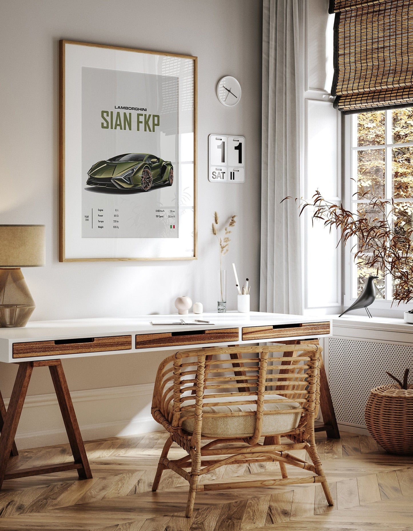 Poster Sportwagen FERRARI LAMBORGHINI MCLAREN Klassiker Legenden I Geschenk für ihn I Wohnzimmmer & Büro I Wand Deko I Print ohne Rahmen - justgoodmood