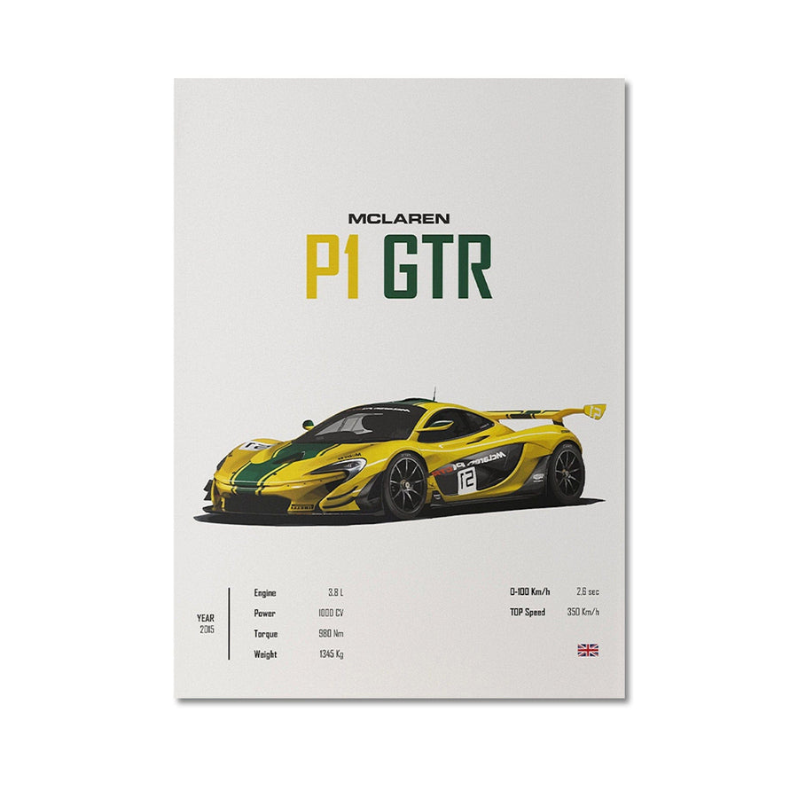 Poster Sportwagen FERRARI LAMBORGHINI MCLAREN Klassiker Legenden I Geschenk für ihn I Wohnzimmmer & Büro I Wand Deko I Print ohne Rahmen - justgoodmood
