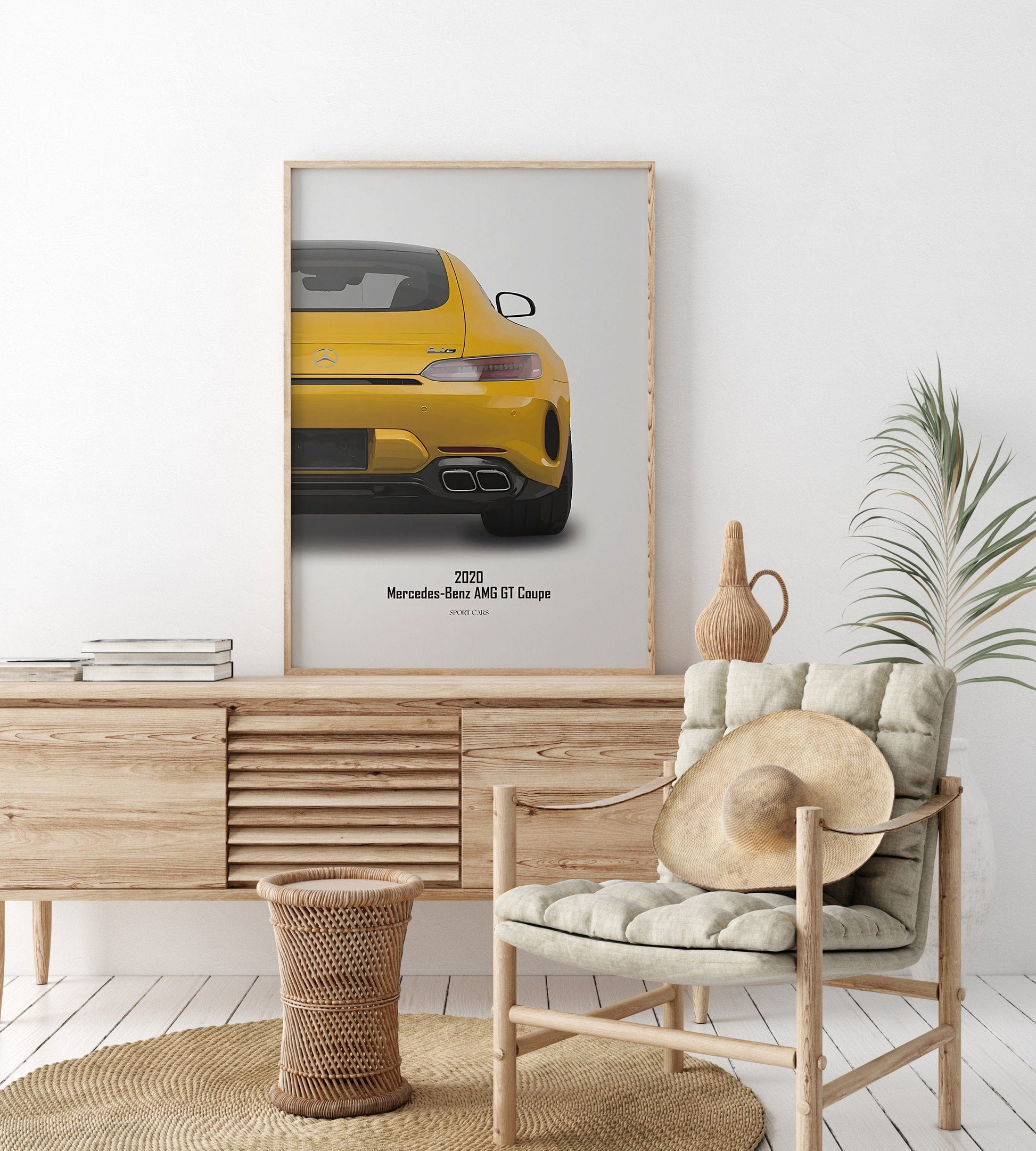 Poster Sportwagen FERRARI MERCEDES PORSCHE Klassiker Legenden I Geschenk für ihn I Wohnzimmmer & Büro I Wand Deko I Print ohne Rahmen - justgoodmood
