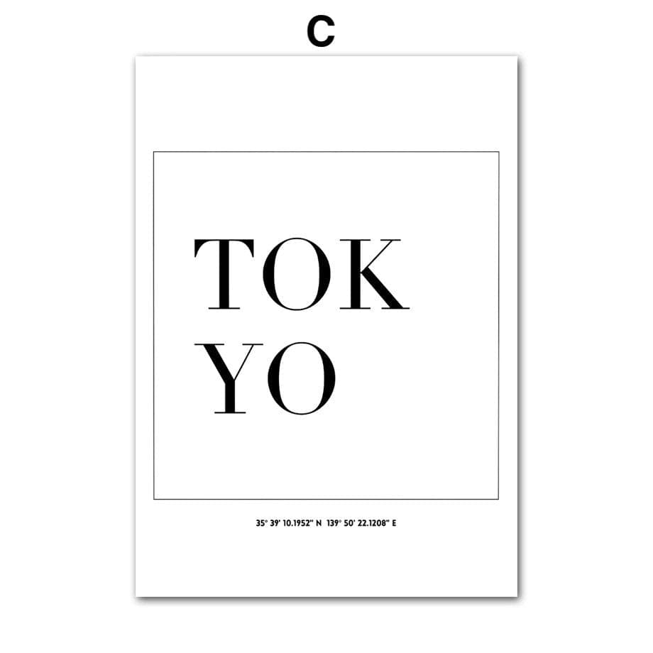 Poster Städte Schwarz Weiß I Wandbilder Wohnzimmer & Schlafzimmer I Deko Print Bilder I ohne Rahmen - justgoodmood