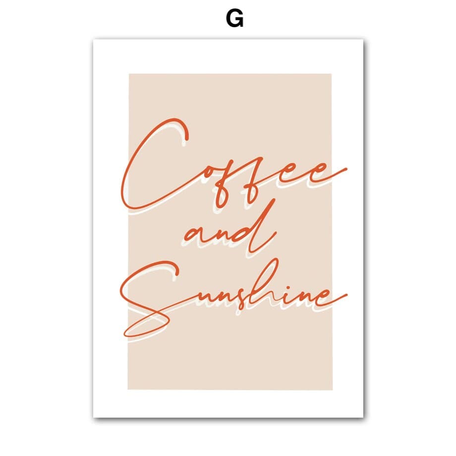 Poster Strand Burg Heißluftballon Kappadokien Buggy Kaffee Zitat I Wandbilder Wohnzimmer & Schlafzimmer I Deko Print Bilder I ohne Rahmen - justgoodmood