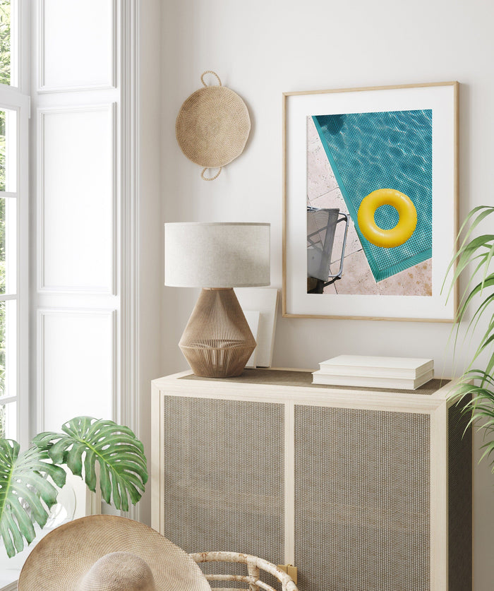JUSTGOODMOOD Poster Urlaub – Exklusives Baumwoll-Canvas
