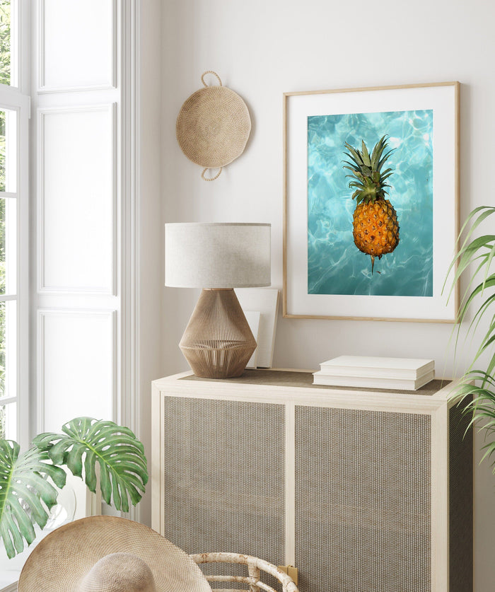 JUSTGOODMOOD Poster Urlaub – Exklusives Baumwoll-Canvas