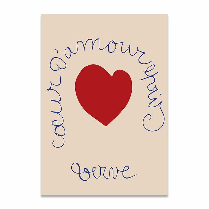 JUSTGOODMOOD Valentinstag Poster – Premium Baumwolle