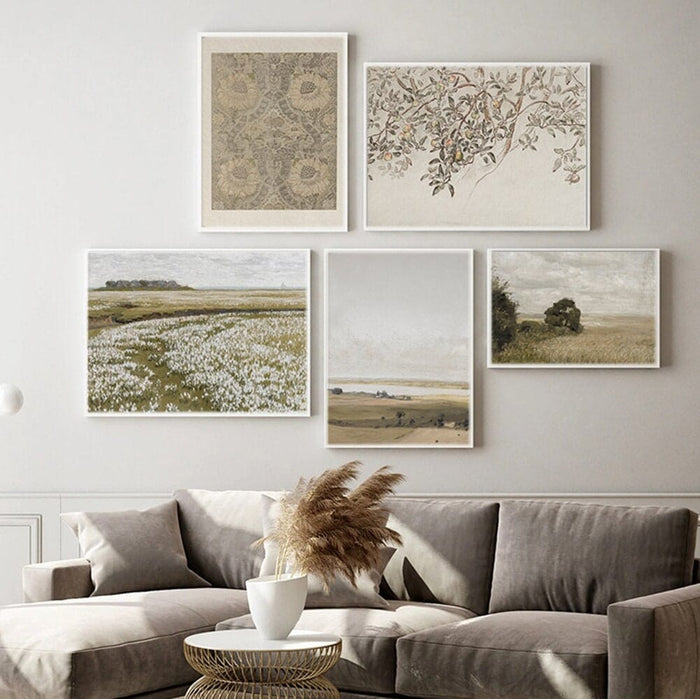 JUSTGOODMOOD Poster Frühling – Exklusives Baumwoll-Canvas