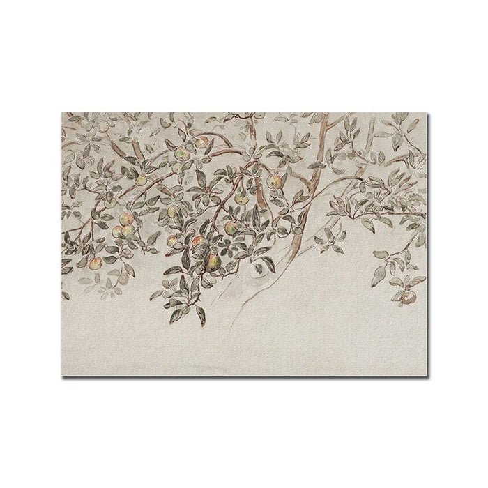 JUSTGOODMOOD Poster Frühling – Exklusives Baumwoll-Canvas