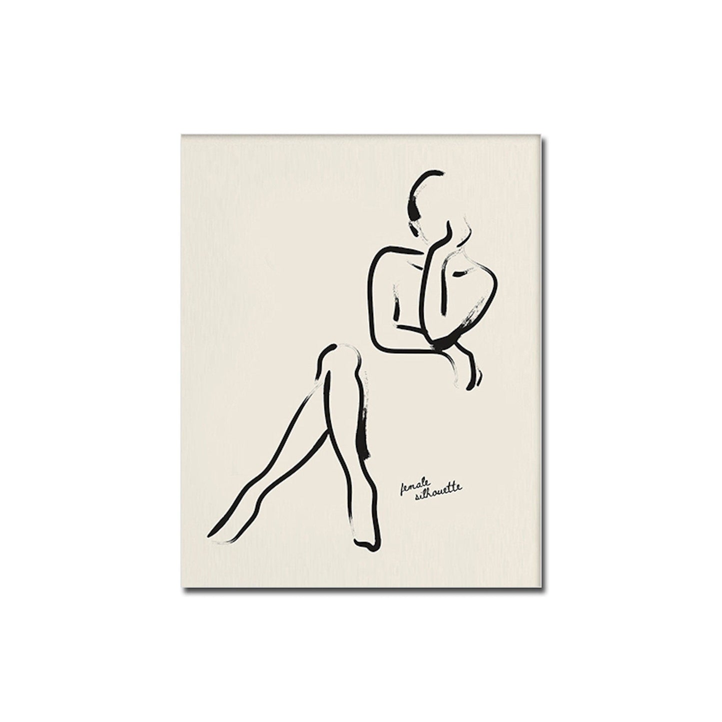 Poster Vintage Schwarz Beige Bogen Abstrakt | Bilder Wohnzimmer | Wandbilder Schlafzimmer | Deko Print ohne Rahmen | Bilder Set Kunstdruck - justgoodmood