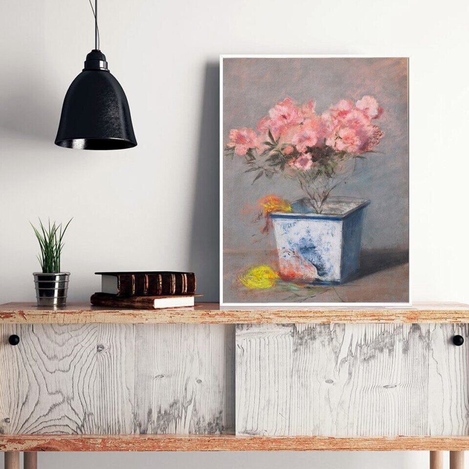 Poster Vintage Venedig Brücke und frau im Kleid als Deko Print ohne Rahmen - justgoodmood