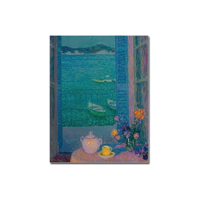 Poster Vintage Venedig Brücke und frau im Kleid als Deko Print ohne Rahmen - justgoodmood