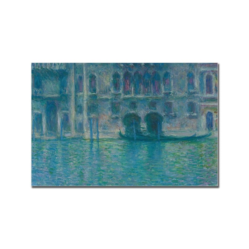 Poster Vintage Venedig Brücke und frau im Kleid als Deko Print ohne Rahmen - justgoodmood