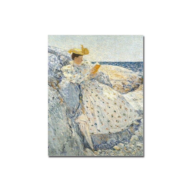 Poster Vintage Venedig Brücke und frau im Kleid als Deko Print ohne Rahmen - justgoodmood