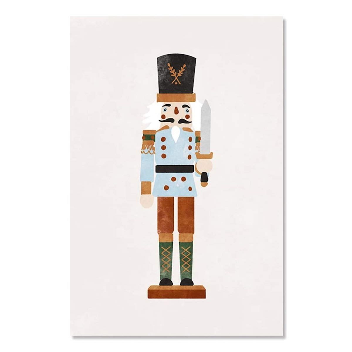 Poster Weihnachten Nussknacker Geschenke I Wohnkultur| Bilder Wohnzimmer | Wandbilder Schlafzimmer | Deko Print ohne Rahmen | Bilder Set - justgoodmood