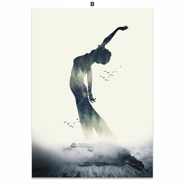 Poster Yoga Profi Stellungen I Fitness Dekoration I Bilder Set I Deko Print ohne Rahmen - justgoodmood