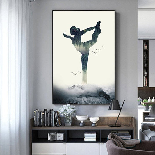 Poster Yoga Profi Stellungen I Fitness Dekoration I Bilder Set I Deko Print ohne Rahmen - justgoodmood