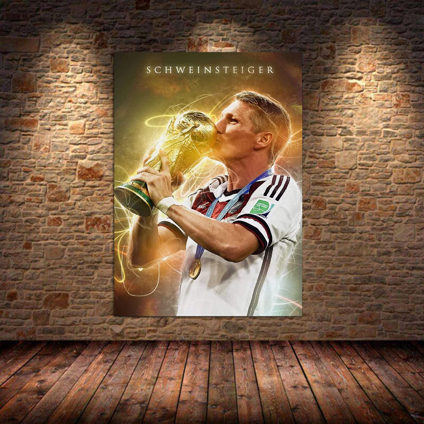 Poster football Christiano Ronaldo and Messi as a decorative print without a frame