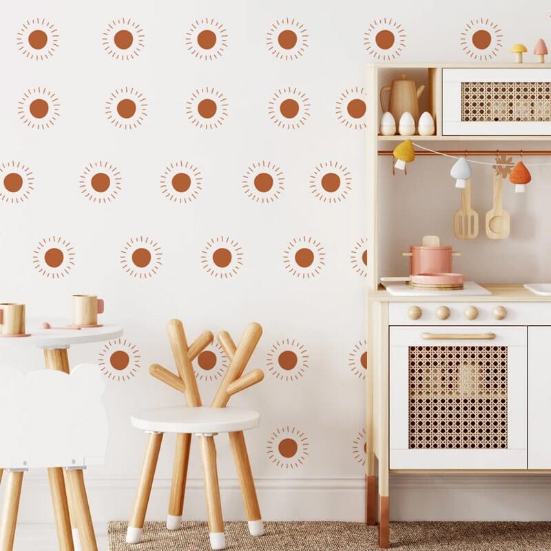 Sticker Kinderzimmer Wandaufkleber Boho Stil I Wand Deko I Wandtattoos I Babyzimmer Wand Deko I Sticker Set I 36 Stück - justgoodmood