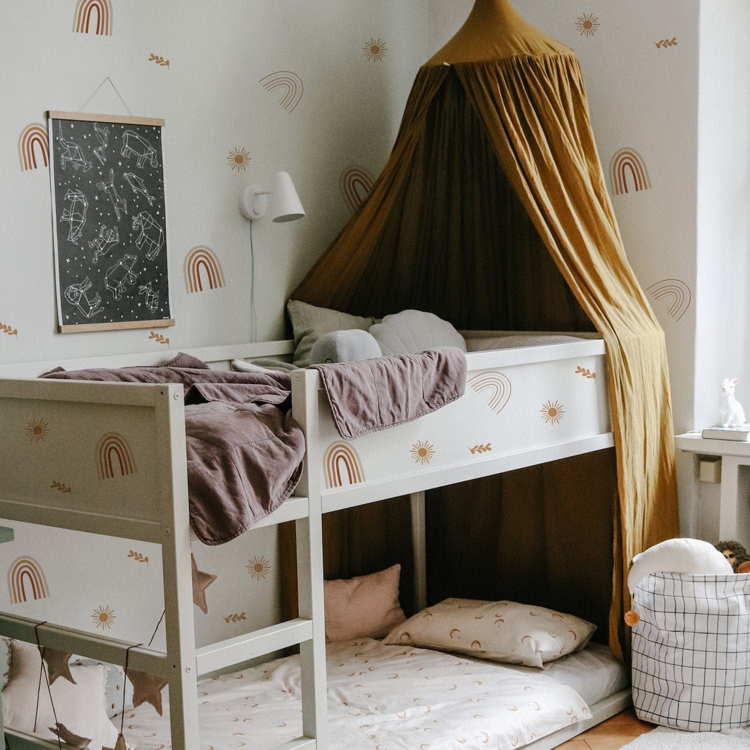 Wand Sticker Deko Aufkleber I Kinderzimmer Babyzimmer Spielzimmer I Boho Stil I Sticker Set - justgoodmood